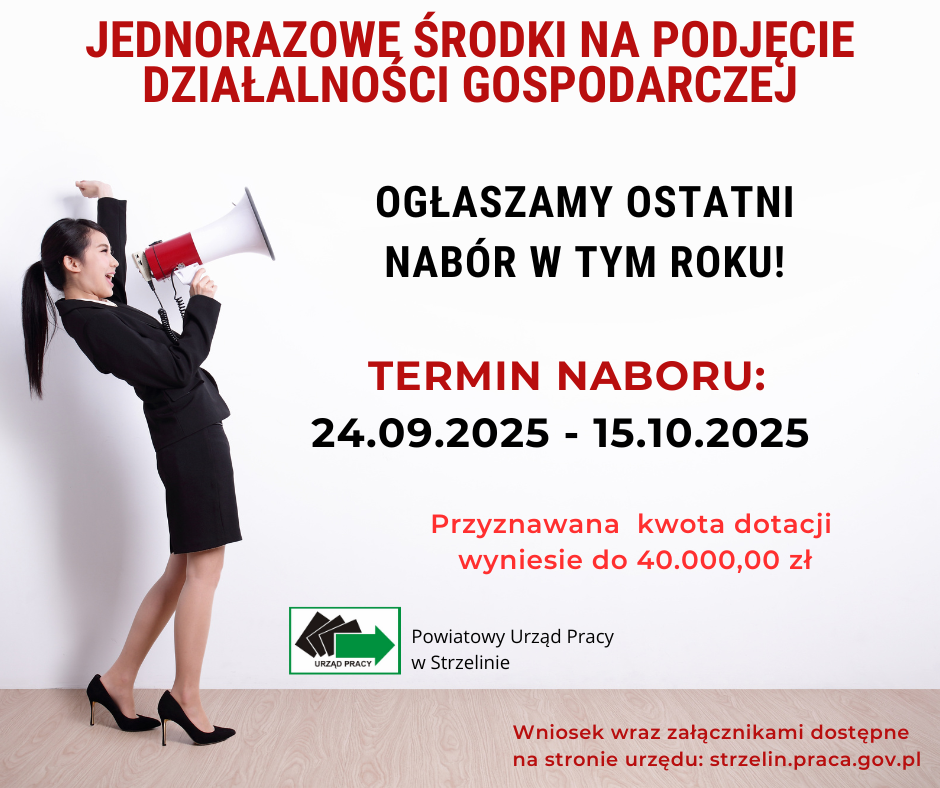 Obrazek dla: Nabór wniosków o jednorazowe środki na podjęcie...